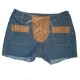 Denim shorts with cross straps - 64
