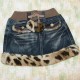 Leopard Denim Skirt - 03