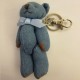 Denim Bear Key Chain - Light Blue