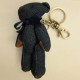Denim Bear Key Chain - Dark Blue