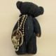 Denim Bear Key Chain - Dark Blue